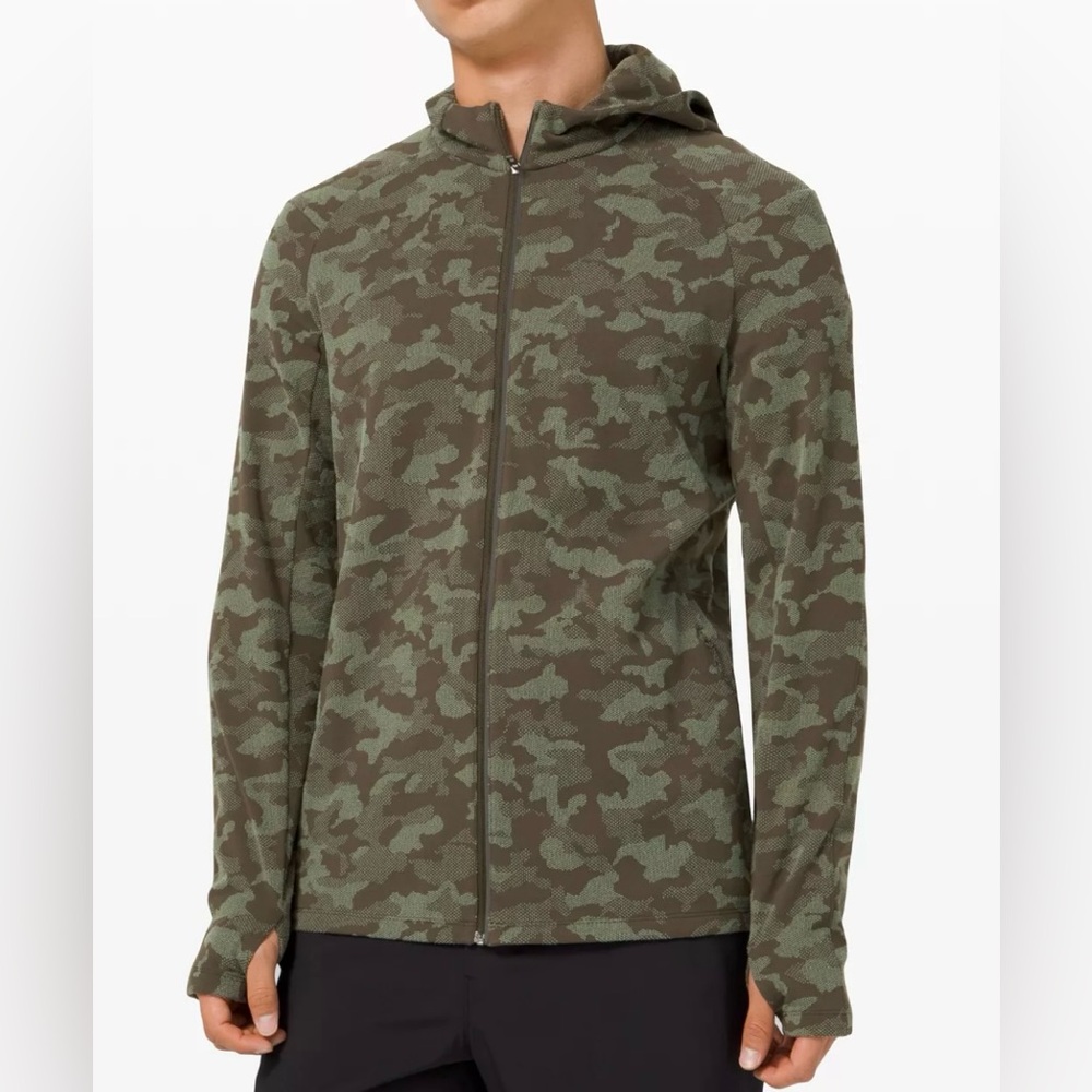 Lululemon Surge Warm Full Zip Jacquard Camo Men’s Size S